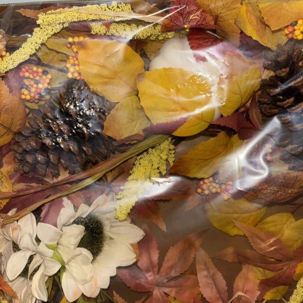 24 Inch Fall Wreath Front Door Outside Wreath With Pumpkins Pine Cones Flowers